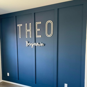 Custom Nursery Name Sign