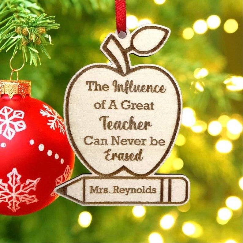 Laser Cut Pencil Custom Teacher Gif