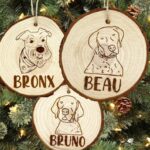 Custom Pet Wood Ornament Christmas personalized Pet Tree ornaments decor