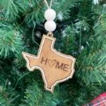 Custom State Christmas Ornament Home State Ornament Choose Your State Texas, California, Florida
