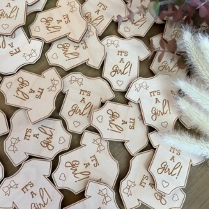 Baby Shower Wood Magnet Favors