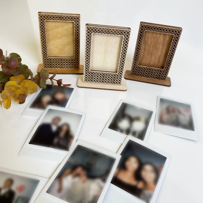 Film Picture Frame | Personalized Fujifilm Instax Mini Film Frame | Rattan Picture Frame | Wooden Film Picture Frame | Custom Frame - Image 3