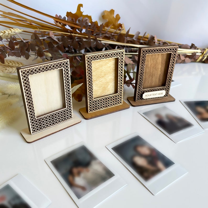 Film Picture Frame | Personalized Fujifilm Instax Mini Film Frame | Rattan Picture Frame | Wooden Film Picture Frame | Custom Frame - Image 5