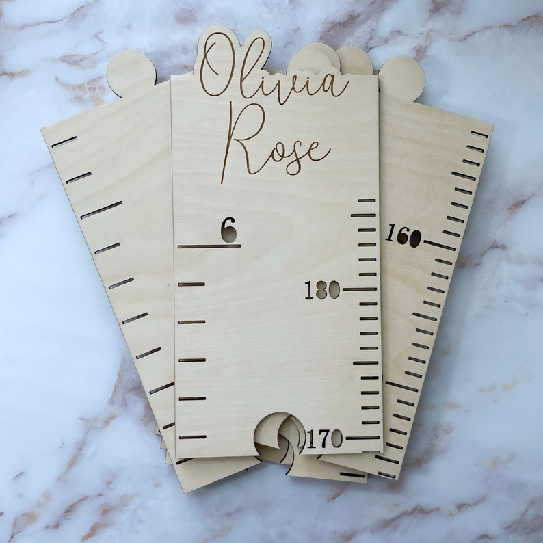 Personalized Wooden Growth Chart Ruler | Growth Measuring Stick | Milestone Wall Growth Ruler | Kids Measurement Chart | Height Measure Sign - Image 4