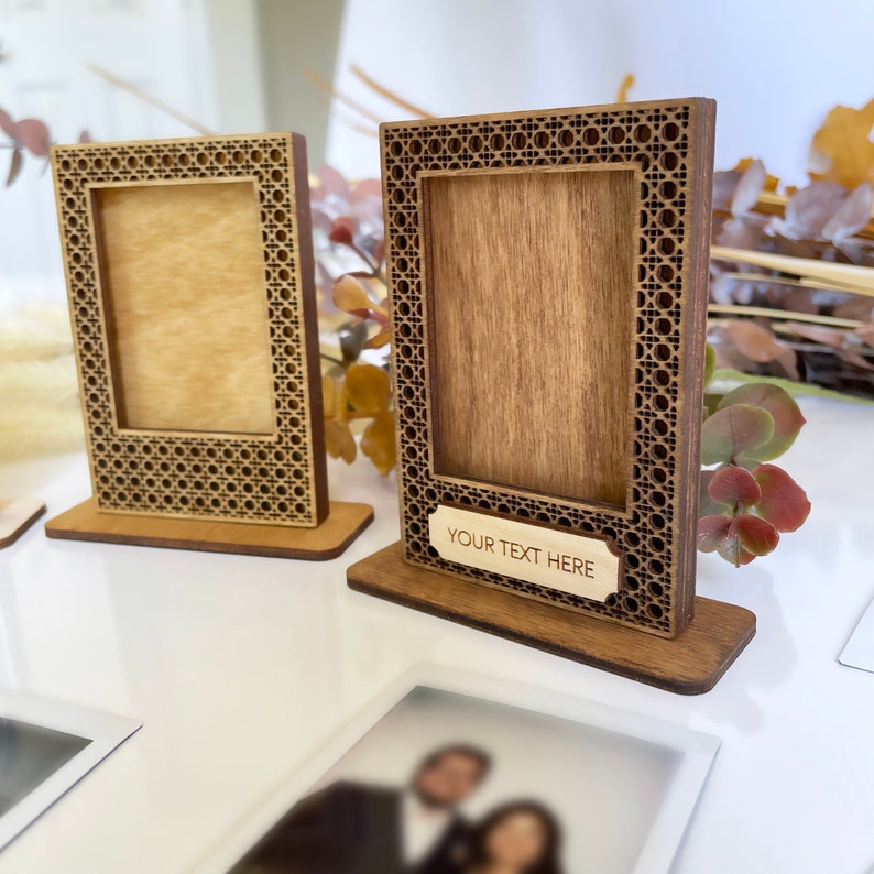 Film Picture Frame | Personalized Fujifilm Instax Mini Film Frame | Rattan Picture Frame | Wooden Film Picture Frame | Custom Frame - Image 7