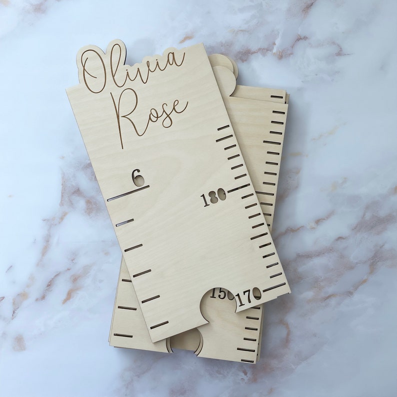Personalized Wooden Growth Chart Ruler | Growth Measuring Stick | Milestone Wall Growth Ruler | Kids Measurement Chart | Height Measure Sign - Image 6