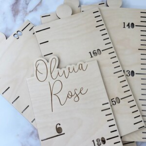 Personalized Wooden Growth Chart Ruler