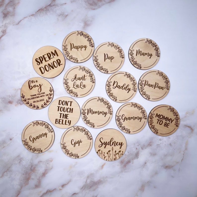 Personalized Baby Shower Pin Buttons