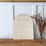 One Year Of Birthday Sign | Baby Photo Board | Birthday Photo Wooden Sign | Milestone Photo Board | First Birthday Sign | 12 Months Of Sign