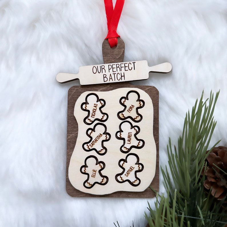 Personalized Gingerbread Christmas Ornament | Perfect Batch Ornament | Grandma Keepsake Ornament | Custom Family Ornament | Family Name Gift - Image 4
