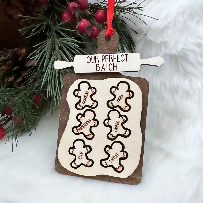 Personalized Gingerbread Christmas Ornament | Perfect Batch Ornament | Grandma Keepsake Ornament | Custom Family Ornament | Family Name Gift - Image 5