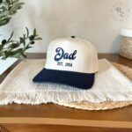 Custom Dad Hat EST Year Embroidered, Personalized Dad Gift, New Dad Baseball Cap, Father's Day Gift, Dad Life Hat, Custom Year Dad Hat, DAD