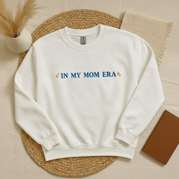 Embroidered In My Mom Era Sweatshirt, Gift For New Mom, Motherhood Crewneck, Gildan Heavy Blend Crewneck, Mom Life, Mother's Day, Mom To Be - Image 7