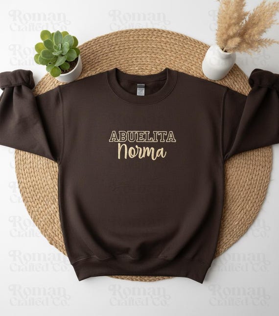 Personalized Abuelita Sweatshirt, Embroidered Custom Name Sweatshirt, Spanish Grandma Gift, Custom Grandma Gift, Mother’s Day Gift, Mom Gift - Image 6