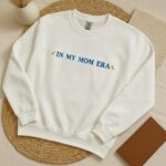 Embroidered In My Mom Era Sweatshirt, Gift For New Mom, Motherhood Crewneck, Gildan Heavy Blend Crewneck, Mom Life, Mother's Day, Mom To Be